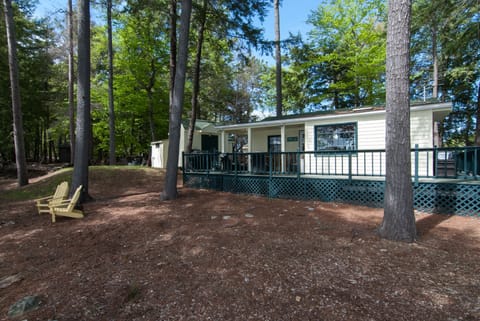 Front of cottage facing southwest toward Timber Island
