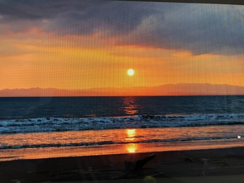 Sunset, almost low tide