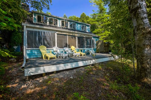 Lakeside deck and screened in porch