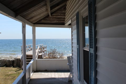 Side porch view to ocean