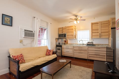 Studio overlooking historic Key West waterfront.