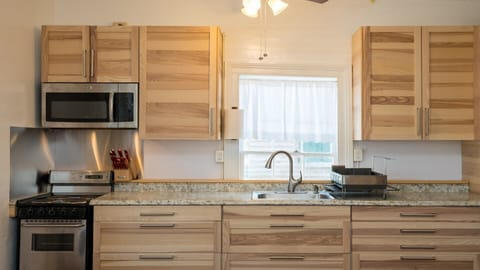 Brand new kitchen with stainless steel appliances