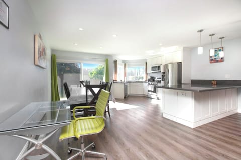 Dedicated work desk & laptop space in the living area