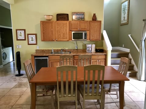 Downstairs Living Room, Kitchenette, Table, with 7 chairs, Two Couches, Cable TV