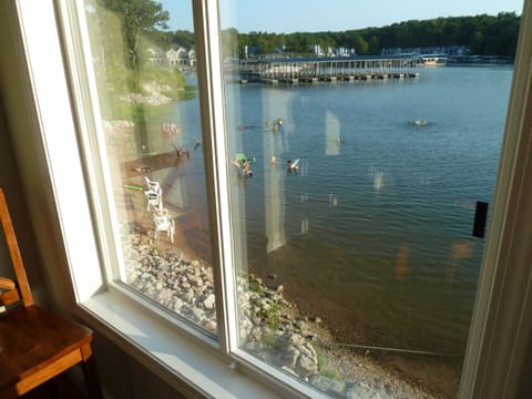 WOW!!! Now that's close. The view of the beach area from the kitchen window.