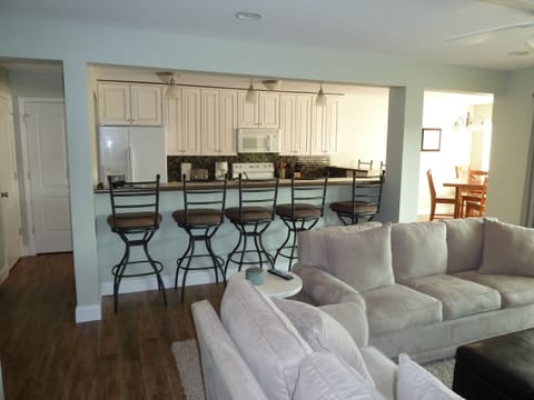 Great open floor plan. Queen sofa sleeper.