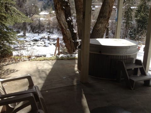 Hot tub on the river