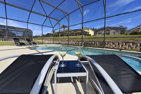  Sun filled outdoor pool area