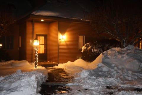 Exterior of condo/winter