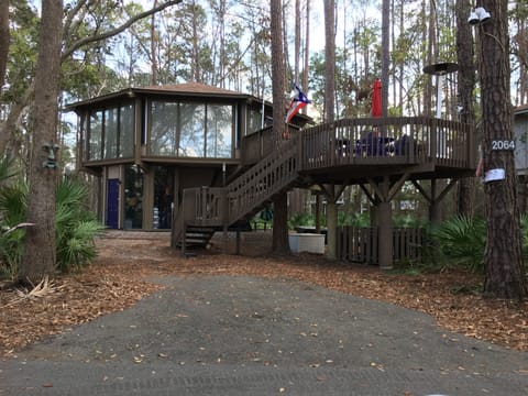 Kelysey's Tree Loft nestled in the trees but close enough to hear the ocean 