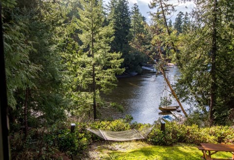 View from large room with twin beds