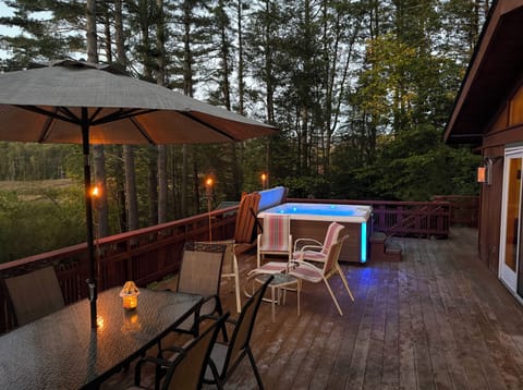 Summer evening on the deck.