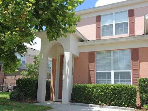 Front Of Townhouse with private parking.