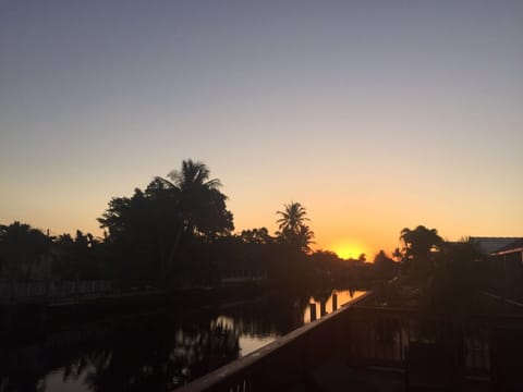 Sunset by the dock