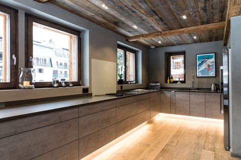 Sleek, fully equipped kitchen