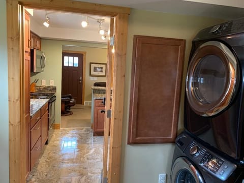 Laundry, Kichen, Living room.