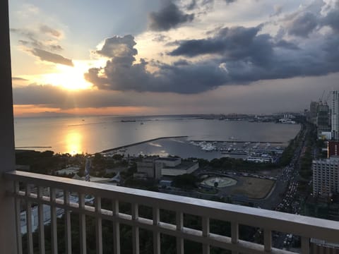 View of Manila Bay Sunset as seen from our unit.