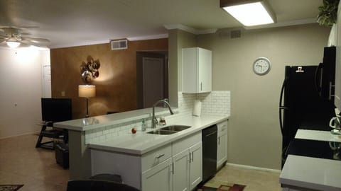 Kitchen equipped well, with all appliances