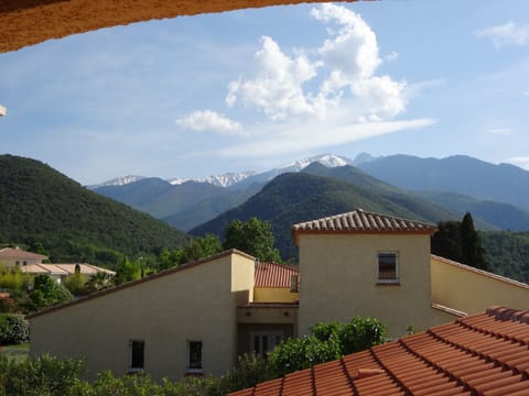 View from upstairs covered terrace