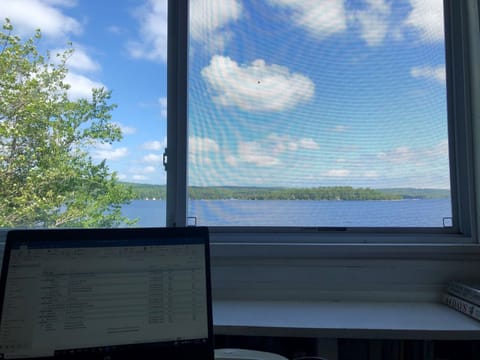 If you have to work while here, make sure that you work from the sun porch