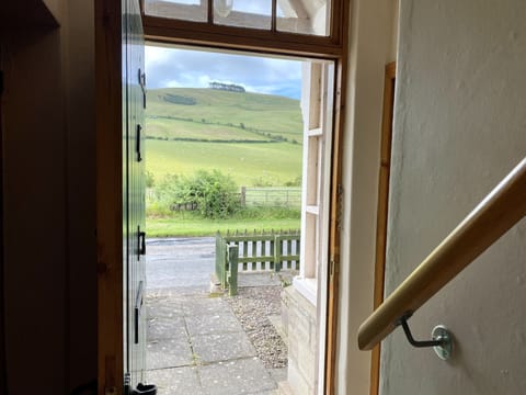 View through front door