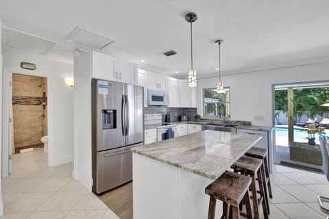 Spacious Kitchen with Island Seating