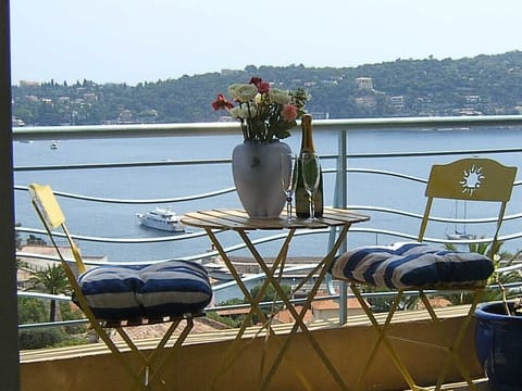Champagne with View of Villefranche Bay & St Jean Cap Ferrat