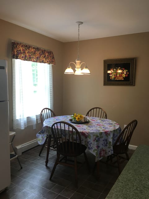 Lakefront home dining area