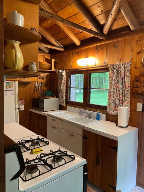 Kitchen with the basic essentials to prepare simple meals