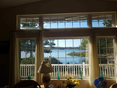 living room view of the lake 