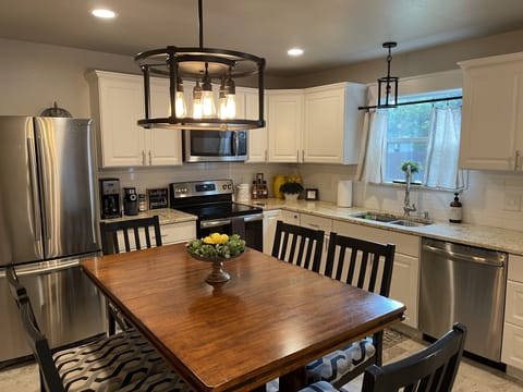 Kitchen and dining area