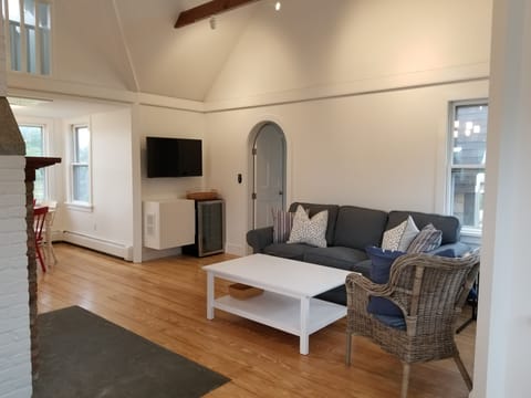 Comfortable euro style living area.