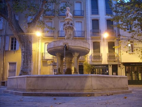 Our local square (3 restaurants and only 30 metres from our house)