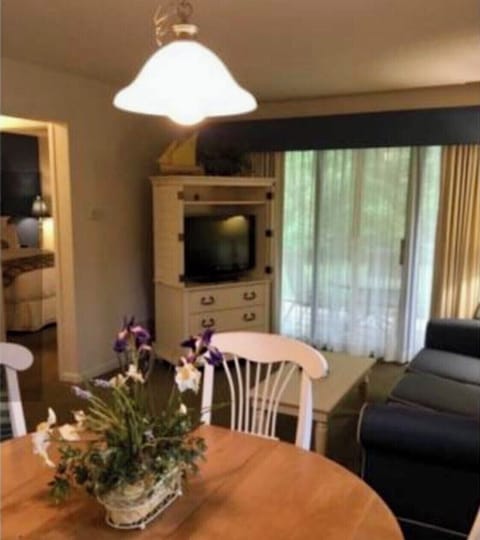 Open living space with view of the patio.