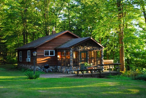 Maple Cabin in the evening sun. 