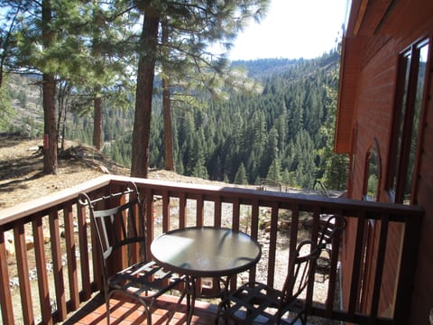 View from balcony deck of the studio rental.