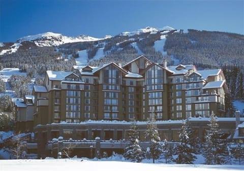 View of the Award Winning Westin with Blackcomb Mountain in the background