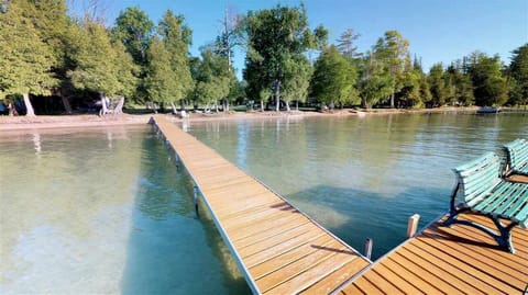 private condo beach and dock