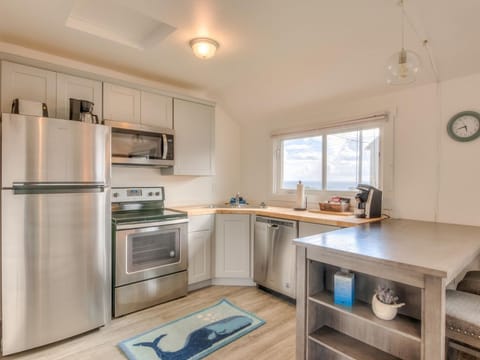 Full size stove and refrigerator