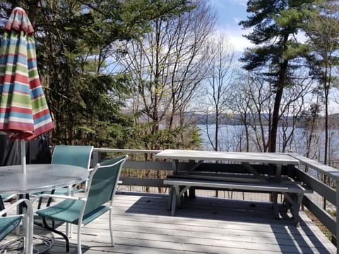 Deck with Lake George view