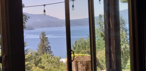 View from living room and dining room