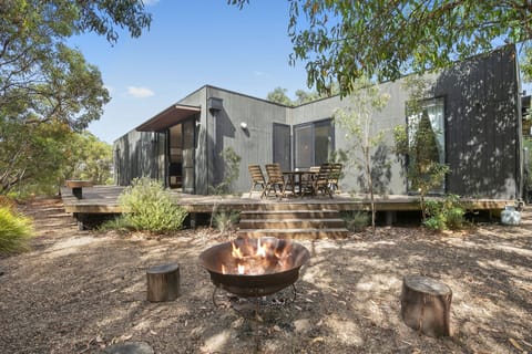 Fire pit and decking