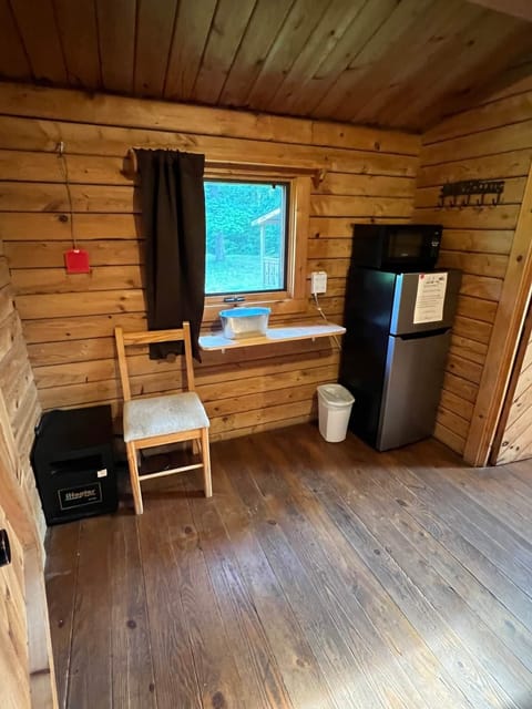 Mini fridge, microwave in main bedroom