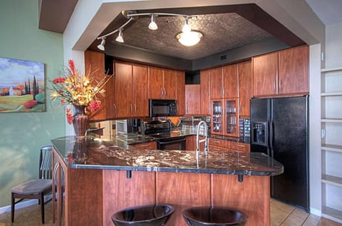 This is a look at this beautiful rustic kitchen.