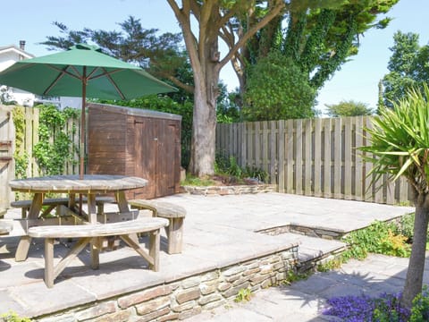 Enclosed courtyard with outdoor furniture | Number Five, St Minver, near Rock
