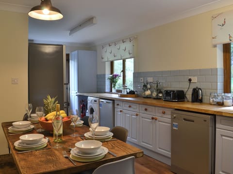 Kitchen with dining area | Rowan House, Camus Inas, Salen, near Acharacle