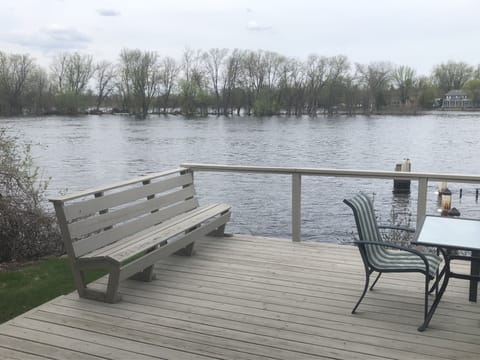 Lower Deck space with large dock to swim or park your boat