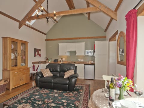 Open plan living space with beams | Timberway, Okehampton