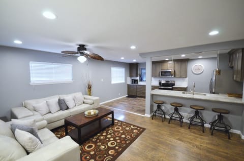 Enjoy the comfort of an open space concept with a large kitchen!