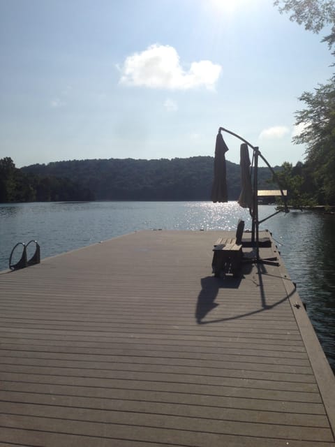 view of the large 16'x 58' dock.